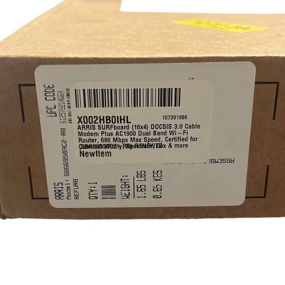 Arris SURFboard SBG6950AC2 AC1900 DOCSIS 3.0 WiFi 5 Cable Modem Router Refurb - Picture 4 of 5